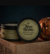 Load image into Gallery viewer, Bewitched Pumpkin Tin Candle - The Upturned Cauldron