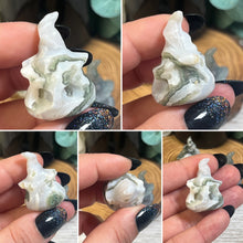 Load image into Gallery viewer, Mini Moss Agate Jack-o-Lantern