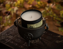 Load image into Gallery viewer, Bewitched Pumpkin Tin Candle - The Upturned Cauldron
