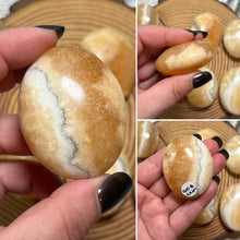 Load image into Gallery viewer, Orange Calcite Palmstone