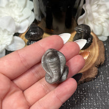 Load image into Gallery viewer, Silver Sheen Obsidian Small Cobra