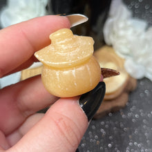 Load image into Gallery viewer, Small Orange Calcite Jack-o-Lantern