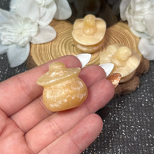 Load image into Gallery viewer, Small Orange Calcite Jack-o-Lantern