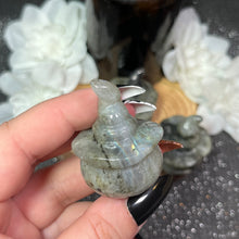 Load image into Gallery viewer, Small Grey Labradorite Jack-o-Lantern