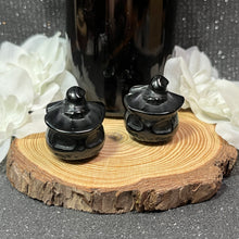 Load image into Gallery viewer, Small Obsidian Jack-o-Lantern