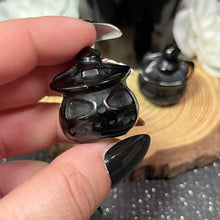 Load image into Gallery viewer, Small Obsidian Jack-o-Lantern