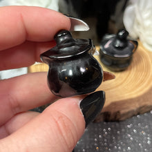 Load image into Gallery viewer, Small Obsidian Jack-o-Lantern