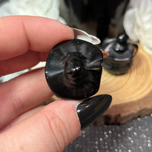 Load image into Gallery viewer, Small Obsidian Jack-o-Lantern