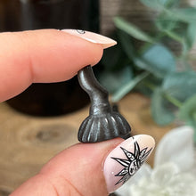Load image into Gallery viewer, Teeny Silver Sheen Obsidian Witches Broom