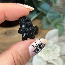 Load image into Gallery viewer, Teeny Obsidian Christmas Gingerbread Man