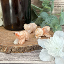 Load image into Gallery viewer, Mini Flower Agate Bear