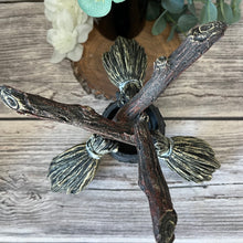 Load image into Gallery viewer, Jasmine's Chiffonjé: Broomstick Crystal Ball Holder (17cm)