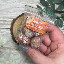 Load image into Gallery viewer, Orange Bracciated Jasper (Tumbled, ∼50g)