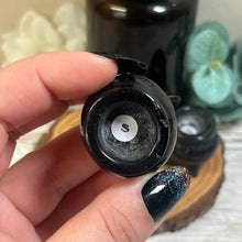 Load image into Gallery viewer, Small Silver Sheen Obsidian Cauldron