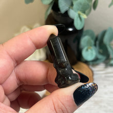 Load image into Gallery viewer, Small Golden Sheen Obsidian Snake Point