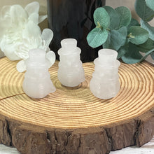 Load image into Gallery viewer, AKindHoliday: Small Clear Quartz Snowman