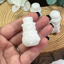 Load image into Gallery viewer, AKindHoliday: Small White Jade Snowman