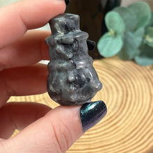 Load image into Gallery viewer, AKindHoliday: Small Larvikite Snowman