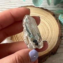 Load image into Gallery viewer, Raw Specimen: Green Tourmaline in Quartz