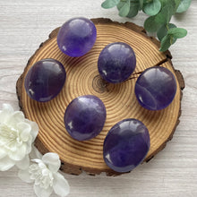 Load image into Gallery viewer, Purple Fluorite Palmstone