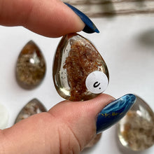 Load image into Gallery viewer, Lodolite Drop Cabochons