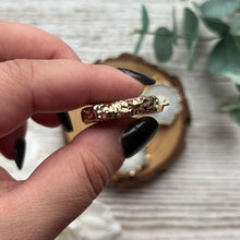 Load image into Gallery viewer, Gold-Plated Druzy Agate Slice Pendant