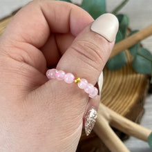 Load image into Gallery viewer, Rose Quartz: Elastic Fidgit Ring