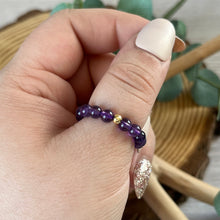 Load image into Gallery viewer, Amethyst: Elastic Fidgit Ring