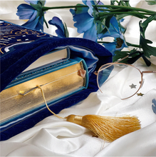 Load image into Gallery viewer, SkyBlue 'La Lune' Book Sleeve (2 Pocket) - The Quirky Cup Collective