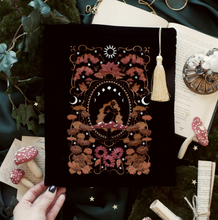 Load image into Gallery viewer, Limited Edition Black Wonderland Book & Ipad Sleeve (2 Pocket) - The Quirky Cup Collective