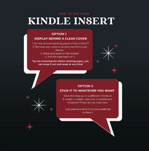 Load image into Gallery viewer, Kindle Sticker Insert - Slut for Smut Black - The Quirky Cup Collective