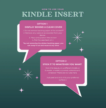 Load image into Gallery viewer, Kindle Sticker Insert - Luna Moth - The Quirky Cup Collective