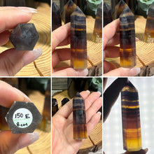 Load image into Gallery viewer, Yellow (rainbow) Fluorite Tower