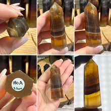 Load image into Gallery viewer, Yellow (rainbow) Fluorite Tower