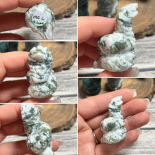 Load image into Gallery viewer, Moss/Tree Agate Cobra Snake