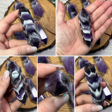 Load image into Gallery viewer, Chevron Amethyst Double Termination