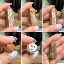 Load image into Gallery viewer, Peach Moonstone with sunstone Small Tower