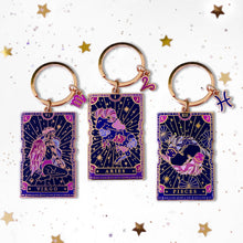 Load image into Gallery viewer, Zodiac Keyrings - The Quirky Cup Collective