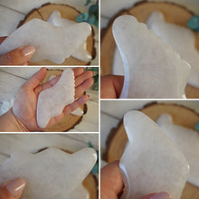 Load image into Gallery viewer, Clear Quartz Wing Comb GuaSha