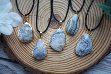 Load image into Gallery viewer, Gold-Plated Botswana Agate Pendant