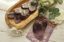 Load image into Gallery viewer, Chevron Amethyst Dolphin GuaSha