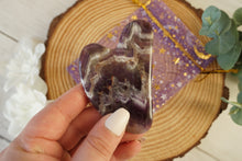 Load image into Gallery viewer, Chevron Amethyst Dolphin GuaSha