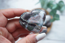 Load image into Gallery viewer, Amethyst Lace Agate Heart