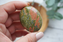 Load image into Gallery viewer, Small Unakite Palmstone