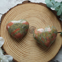 Load image into Gallery viewer, Large Unakite Heart