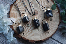 Load image into Gallery viewer, GoldPlated Black Tourmaline Raw Necklace