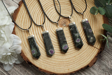 Load image into Gallery viewer, Ruby Zoisite Flat Point Pendant