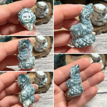 Load image into Gallery viewer, Moss/Tree Agate Cobra Snake