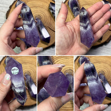 Load image into Gallery viewer, Chevron Amethyst Double Termination