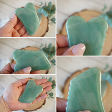 Load image into Gallery viewer, Green Aventurine Dolphin Comb GuaSha
